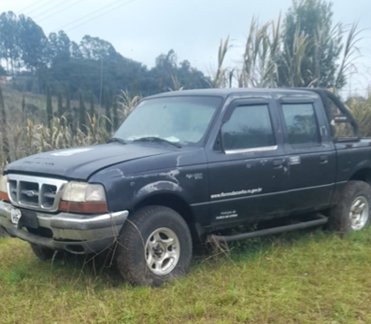 FORD RANGER, PLACA HRI-8265 ANO/MODELO 1999/2000 E COR AZUL