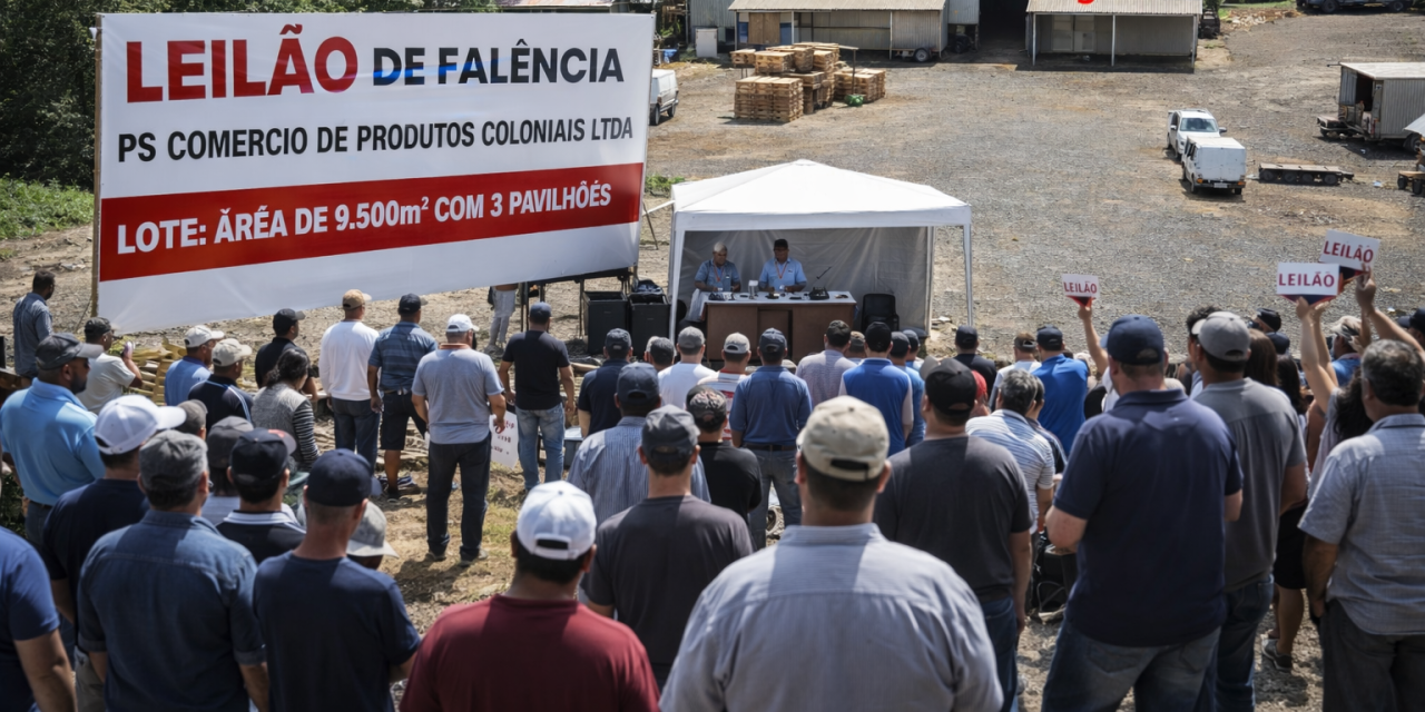 FALÊNCIA DA EMPRESA PS COMERCIO DE PRODUTOS COLONIAIS LTDA